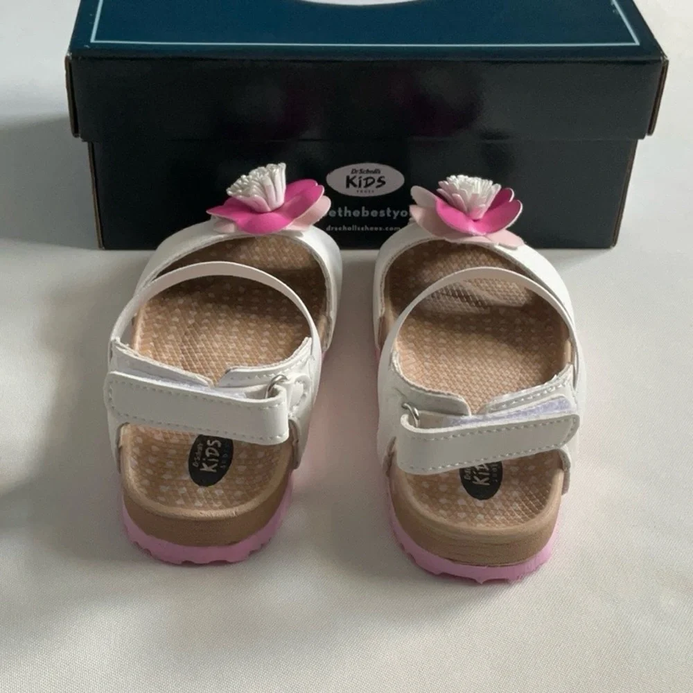 Dr. Scholl's‎ White and Pink Kids Sandals Size 10